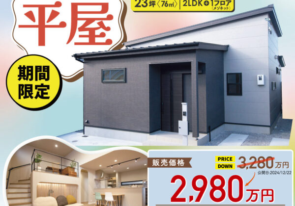 平屋の家　建売